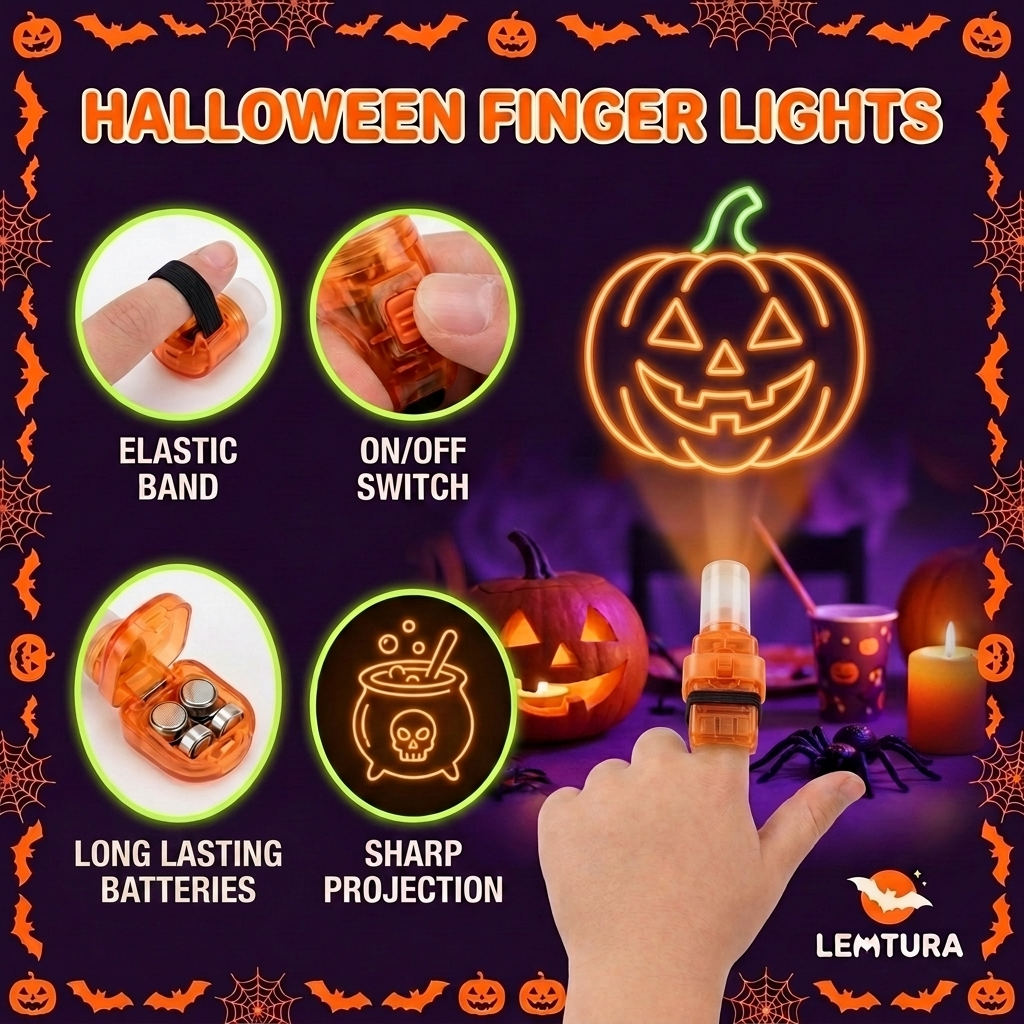 LEMTURA Finger Projector Lights
